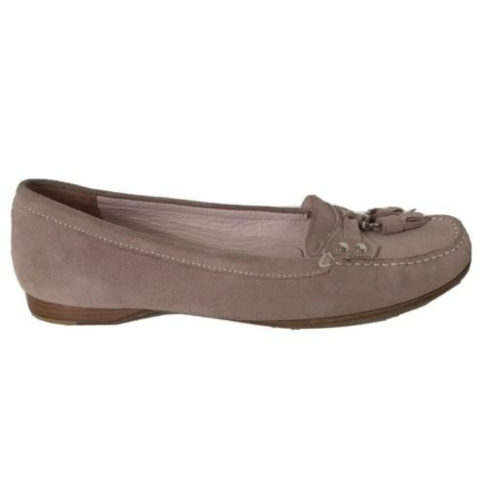 Van Eli Womens Size 10 Pink Suede Tassel Loafer Flat Shoe Casual Summer